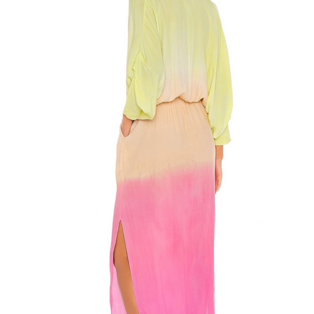S/W/F Elegant Ombre Long Sleeve Dress